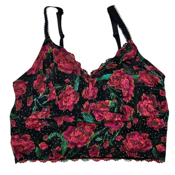 Torrid Women’s Floral Plus Size Black Lace Bralette Size 1X 2X 3X - Picture 7 of 12